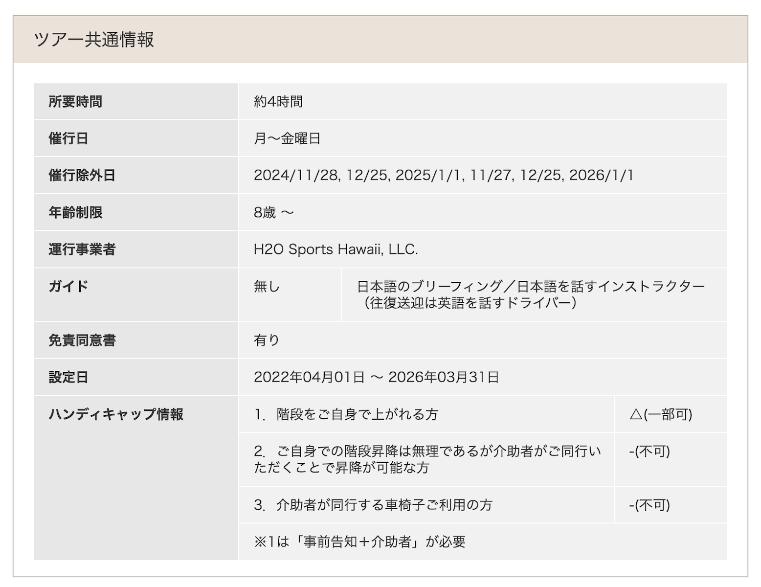 JTBオプショナルツアー(ツアー情報)