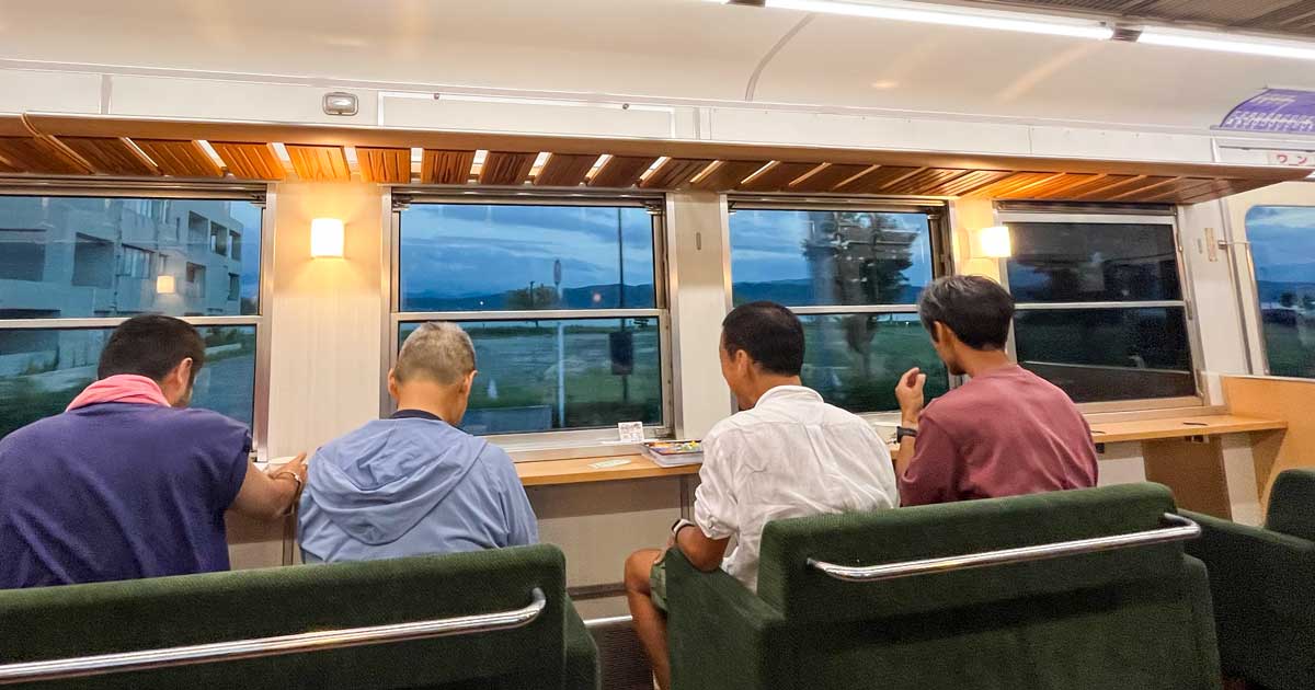 一畑電車のビール電車「酔電」に乗るイベントを開催しました